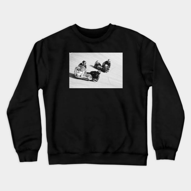 Motorcycle racing Crewneck Sweatshirt by Wolf Art / Swiss Artwork Photography